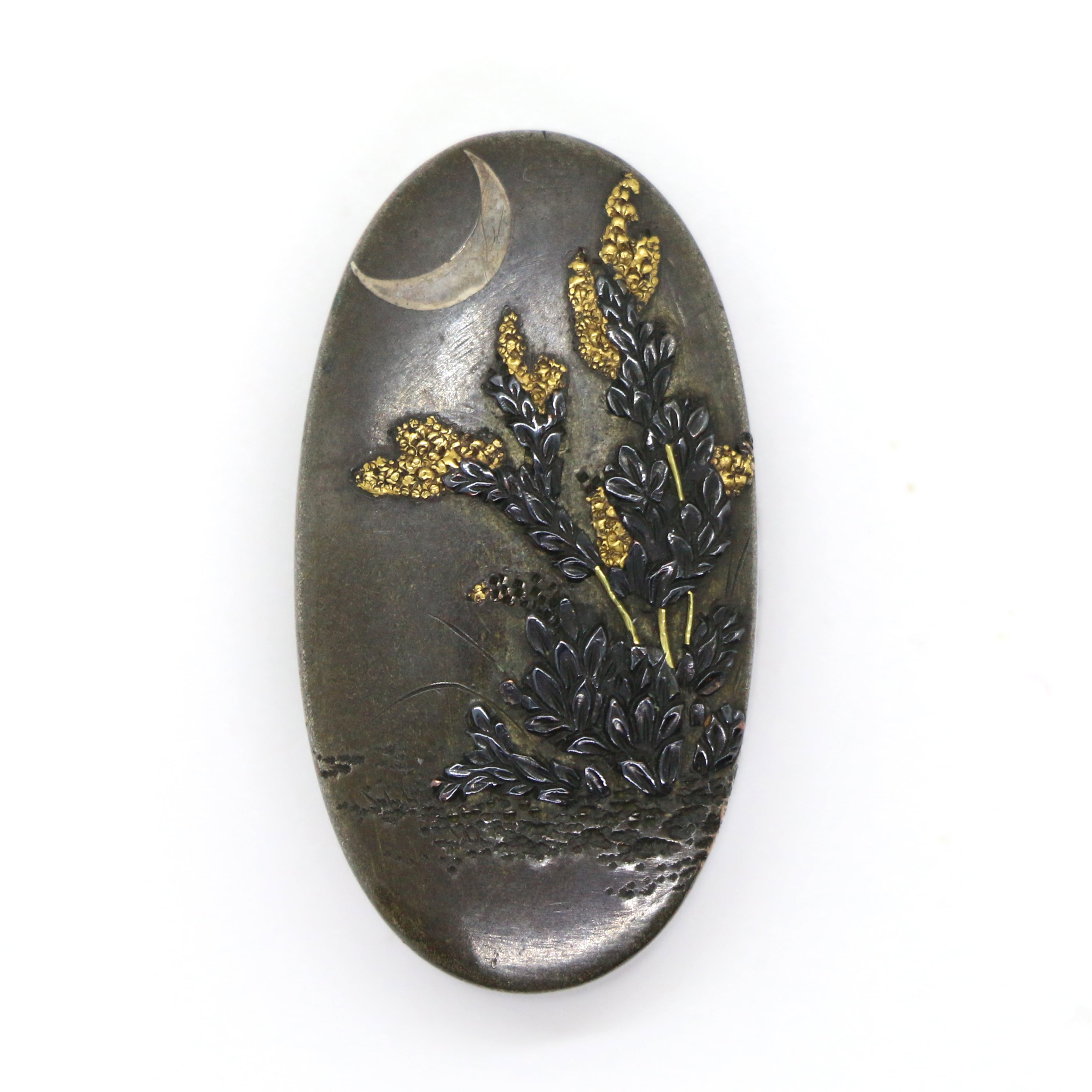 非売品 縁頭 月下眠猪 染谷知信 | あやかし堂