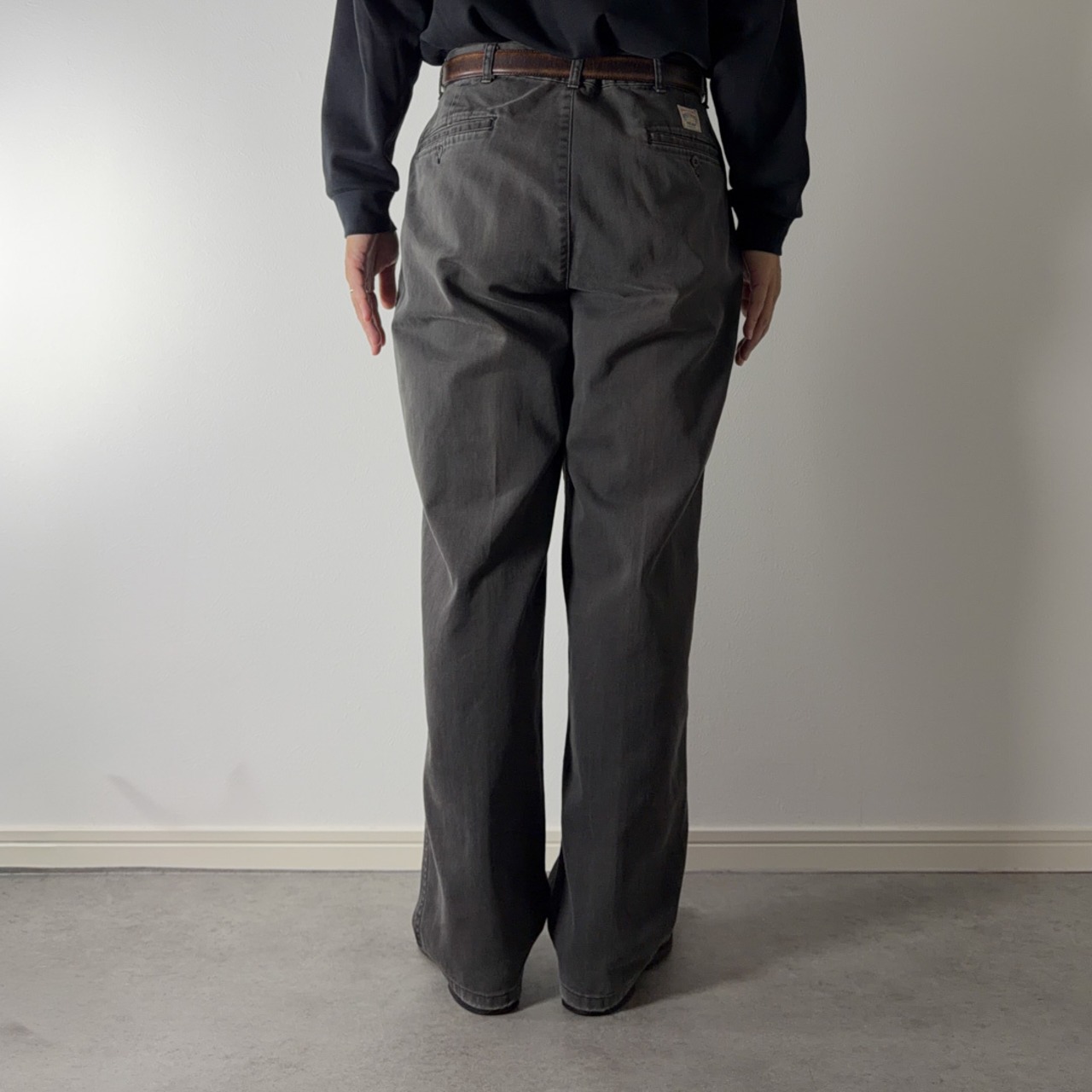 90s 初期型 USA製 Polo by Ralph Lauren POLO CHINO "faded black" [W32.5L29相当] 古着 - 17
