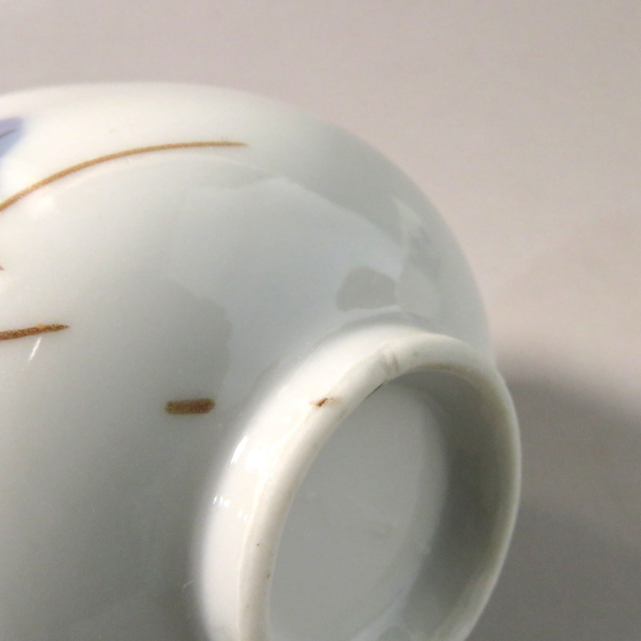 戦前 手描き 蔦文 小汲出し 5客 1930年頃 茶杯、ぐい呑、抹茶注ぎ分け