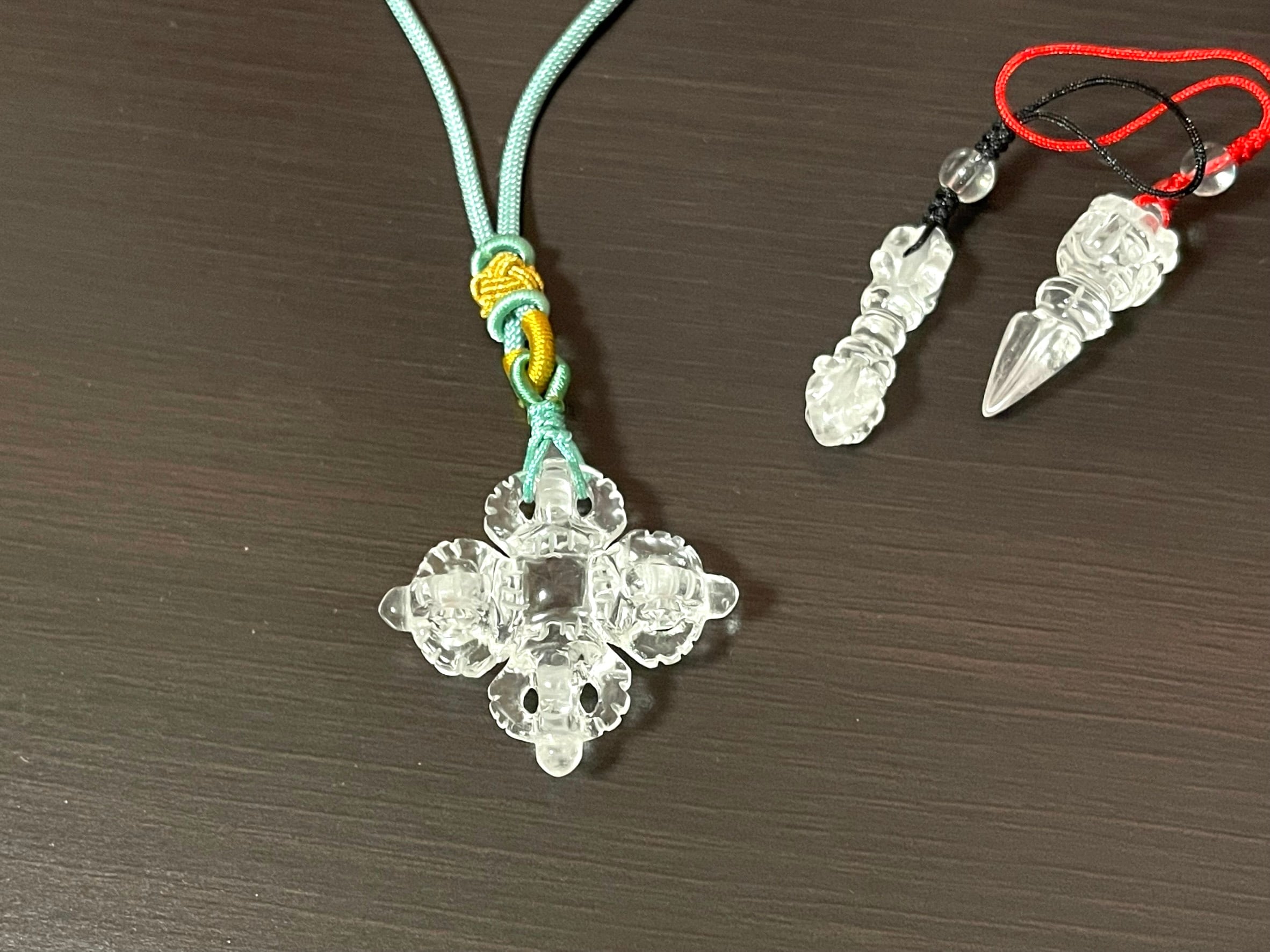 天然水晶バジュラ五鈷杵羯磨ネックレス | 花愛月-hanamizuki 天然水晶バジュラ五鈷杵羯磨ネックレス | 花愛月-hanamizuki