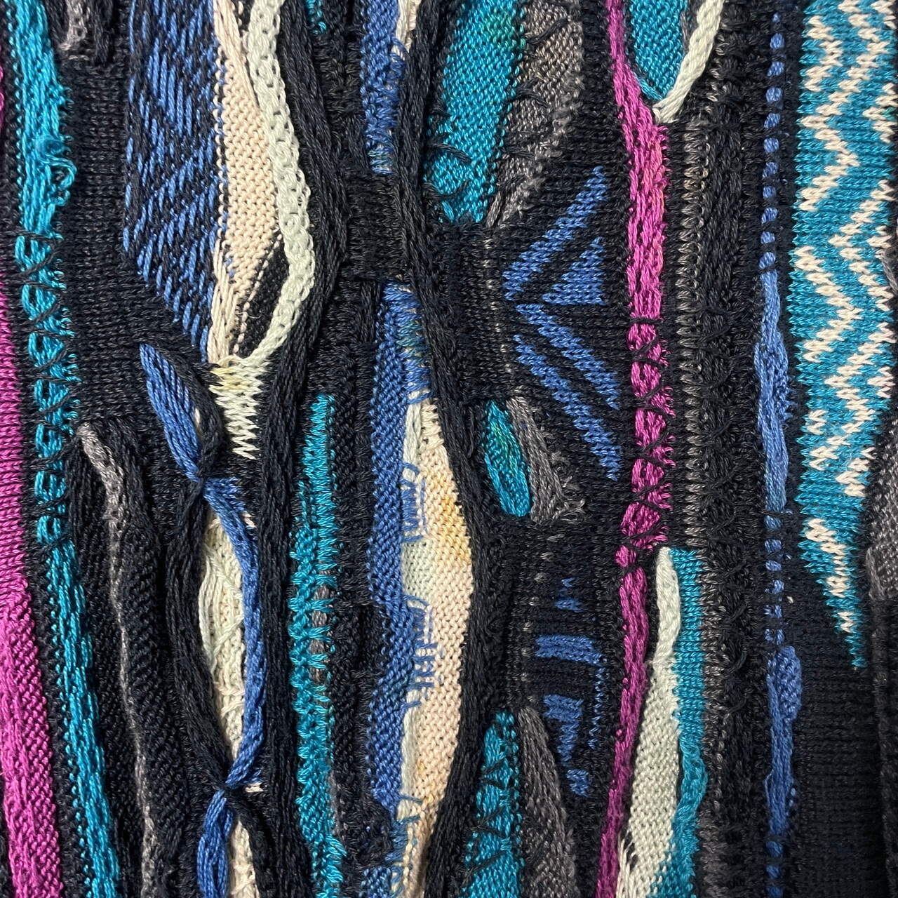 90年代 オーストラリア製 COOGI クージー 3Dニット セーター メンズ4XL 