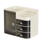 化粧品 コスメ アクセサリー 収納ボックス 引き出し式 卓上 収納 キャビネット 化粧台  雑貨 ボックス 白 黒 クリア ジュエリー 宝石箱 小物入れ シンプル