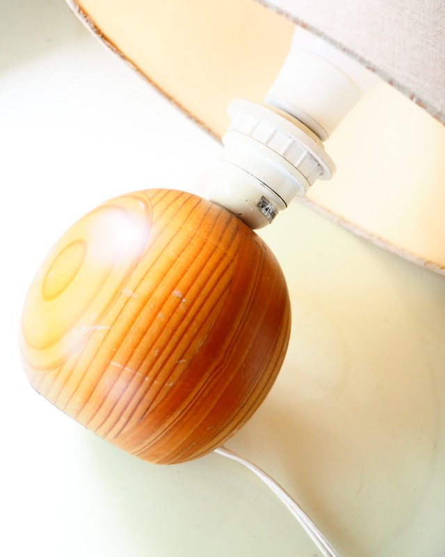 1994 Lamp with wooden base and shade