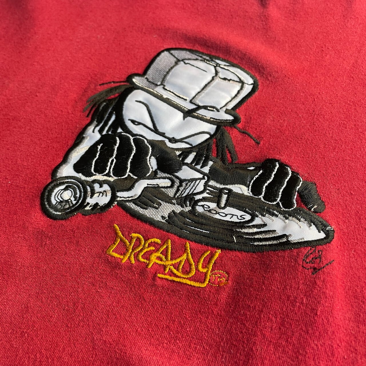 90年代 イングランド製 DREADY キャラクター 刺繍 Tシャツ メンズXL