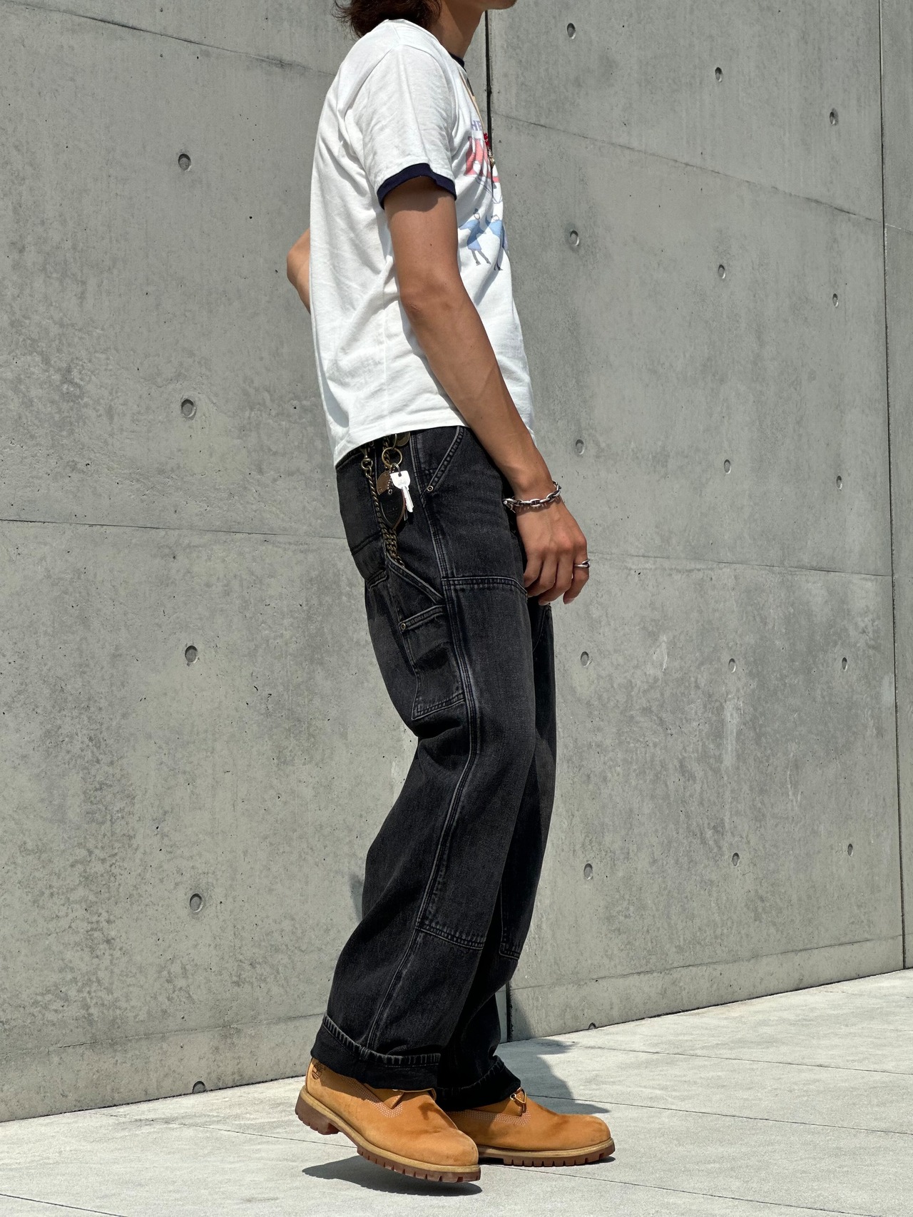 Fade Black Double Knee Pants