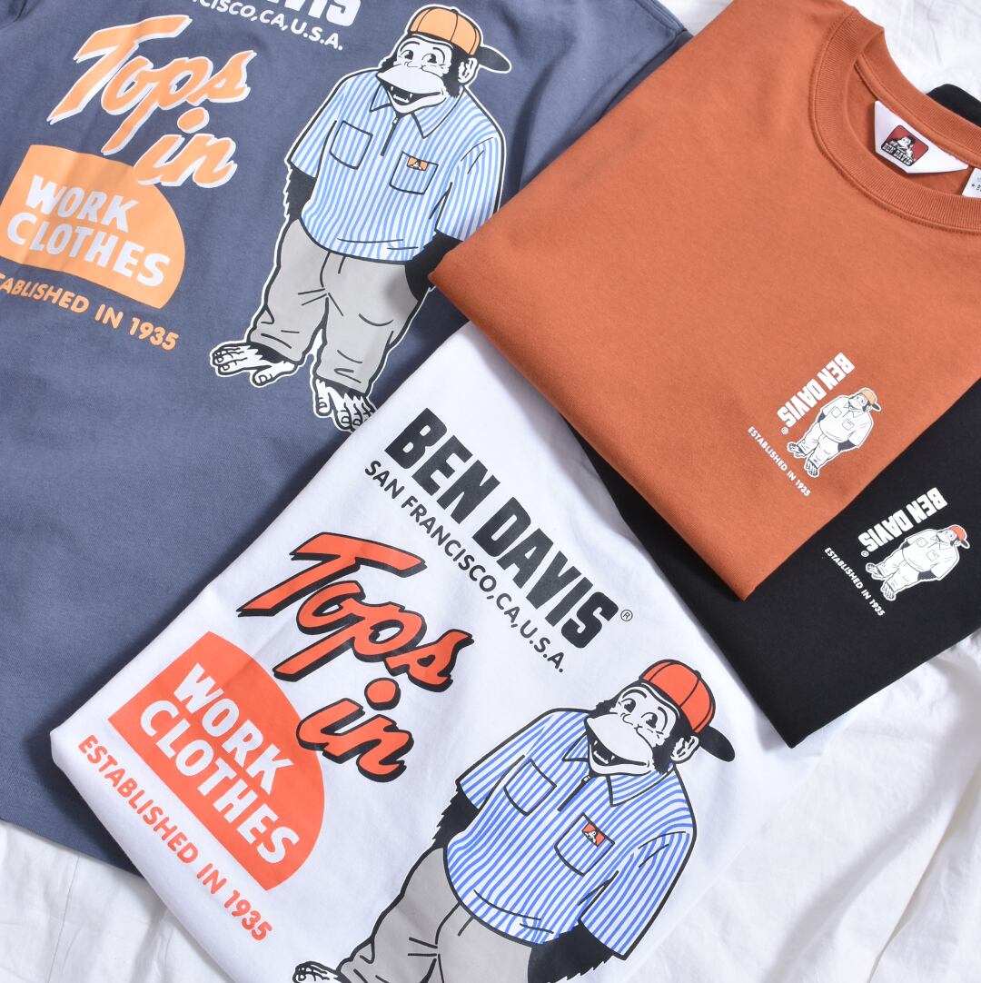 【50%OFF】BEN DAVIS★STAND GORILLA Tシャツ
