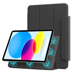 【人気】Aoub iPad (A16) 11世代 第10世代 ケース (2025/2022) 11/10.9インチ マグネット 磁気吸着 オートスリープ/ウェイク対応 Pencilペン収納 スリム 手触り快適 カバー ブラック