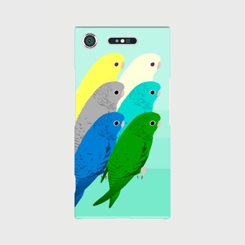 Xperia XZ1 サザナミインコたち ケース