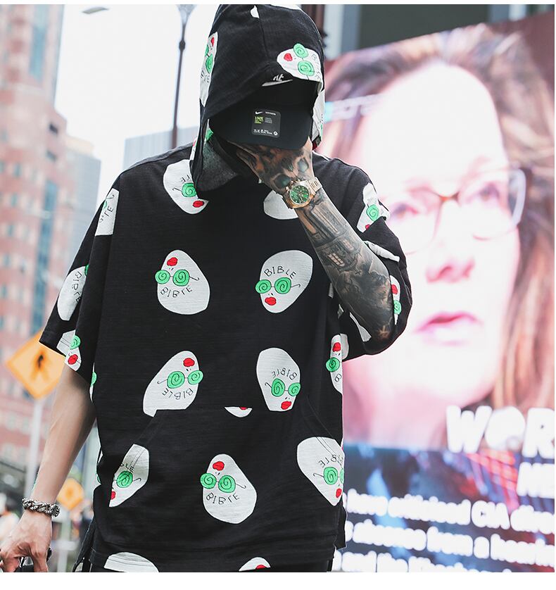 全3色 Tシャツ カットソー プリント カジュアル ストリート 