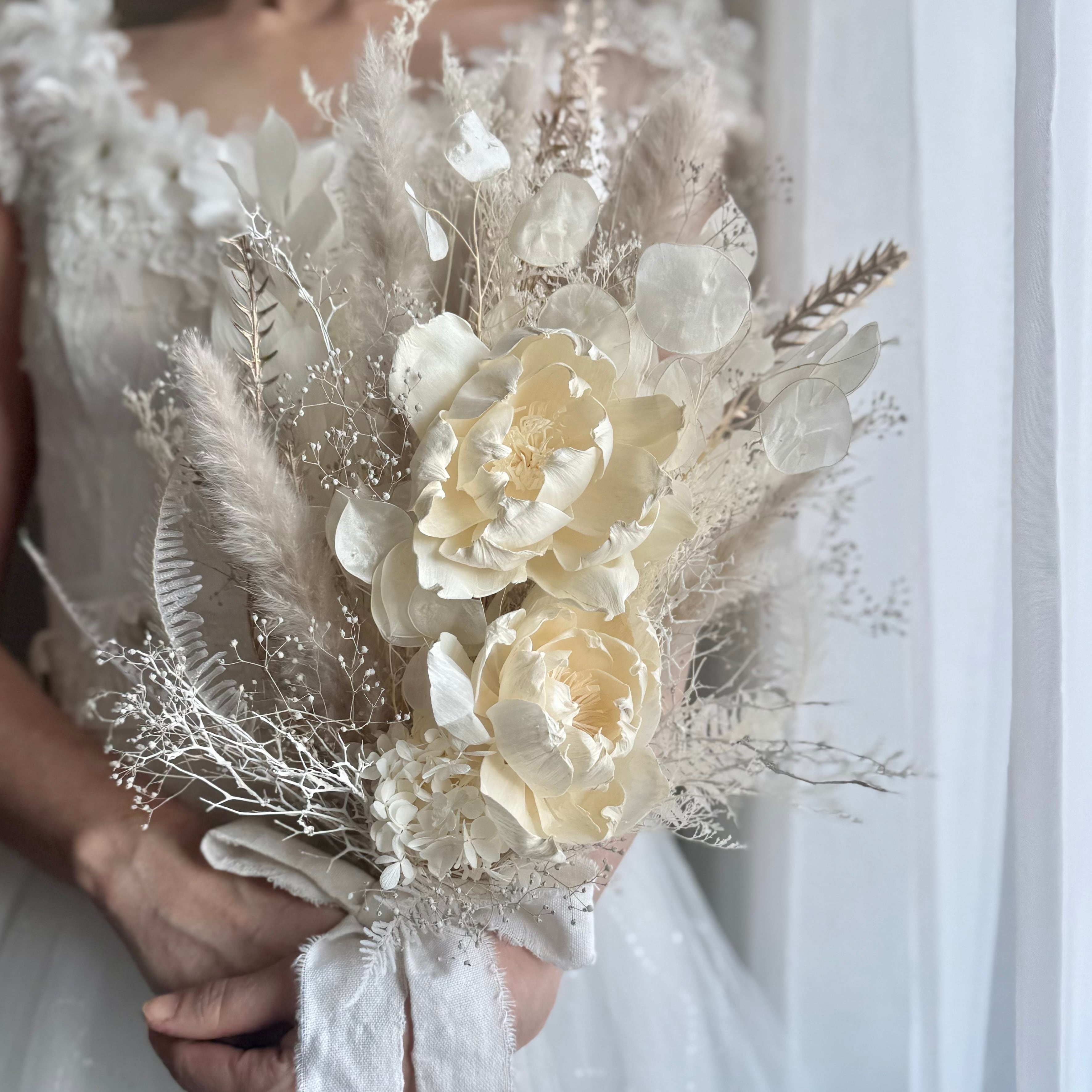 ウェディングブーケ ドライフラワーブーケ 冬ブーケ | Fleur Loke