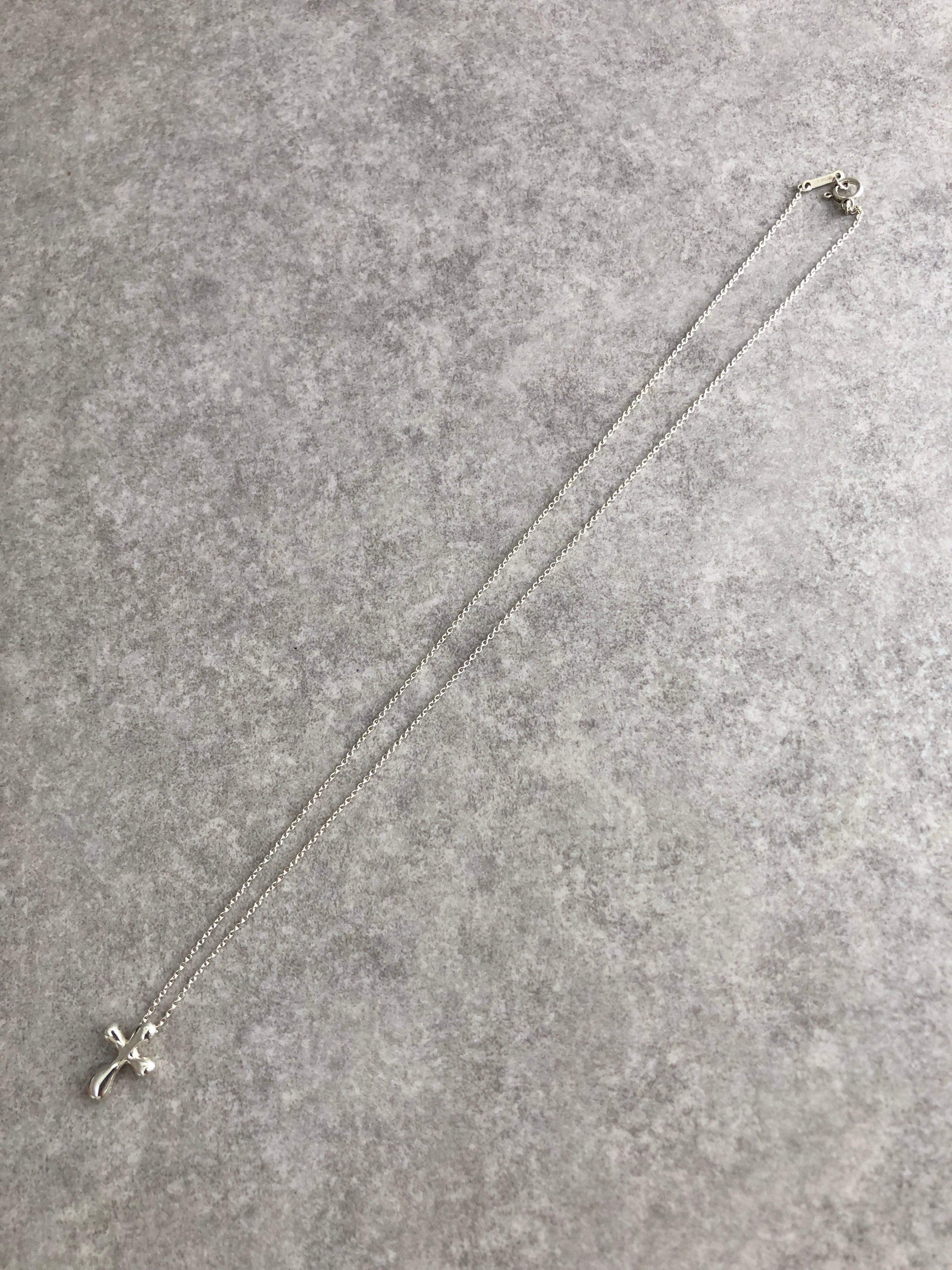 Tiffany & Co. ティファニー ネックレス シルバー クロス 925 vintage