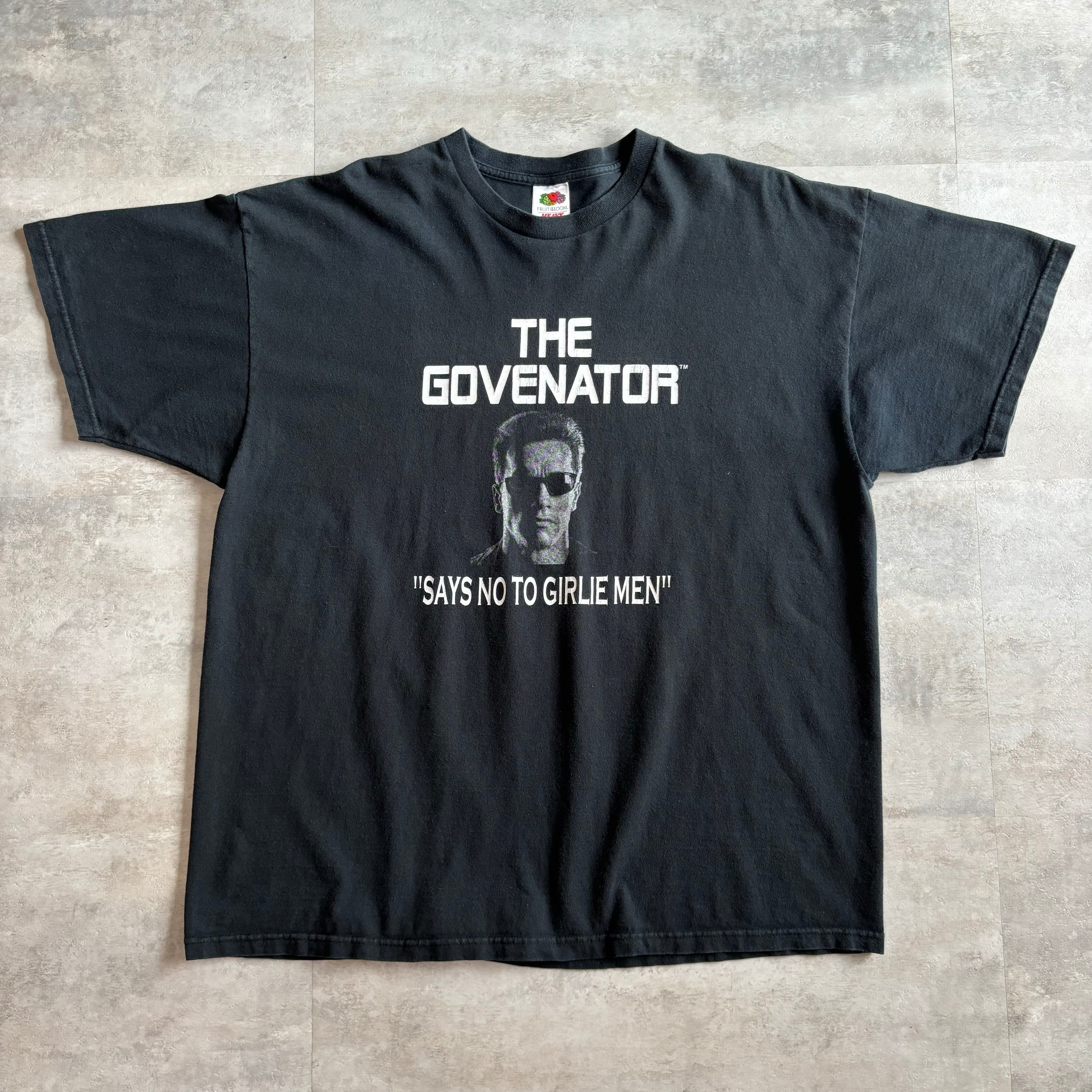 《2xl size》ターミネーター パロディ THE GOVENATOR ムービーTシャツ no.3394