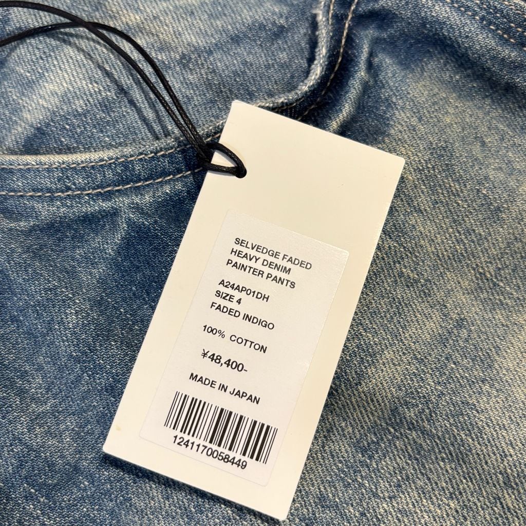AURALEE オーラリー 24AW Selvedge Faded Heavy Denim Painter Pants