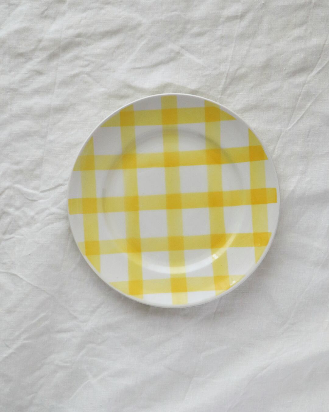 Orchies Moulin des Loups オルシー・ムーラン・デ・ルー “NAPPE” ギンガムの平皿プレート/B