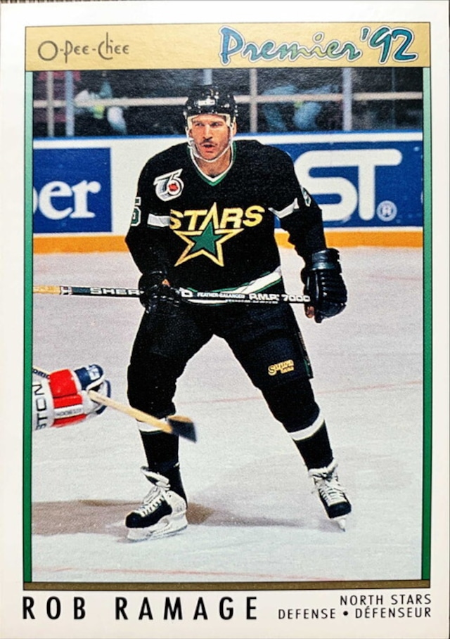 NHLカード 91-92 O-PEE-CHEE ROB RAMAGE #076 NORTH STARS
