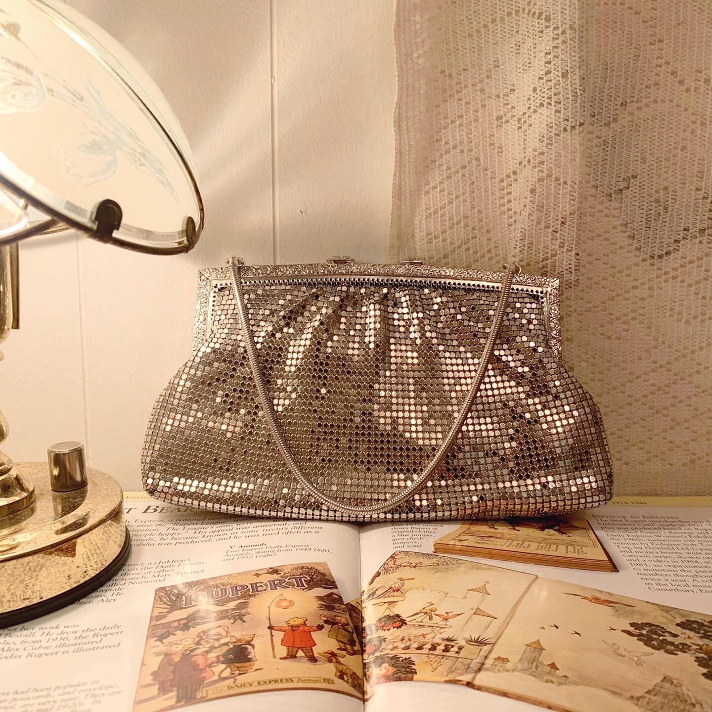 silver party bag / wallet type