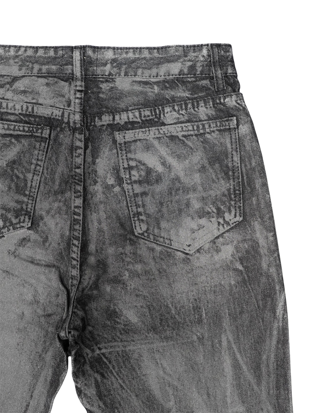 【PLANET STUDIO】Silver Coating Flare Denim Pants