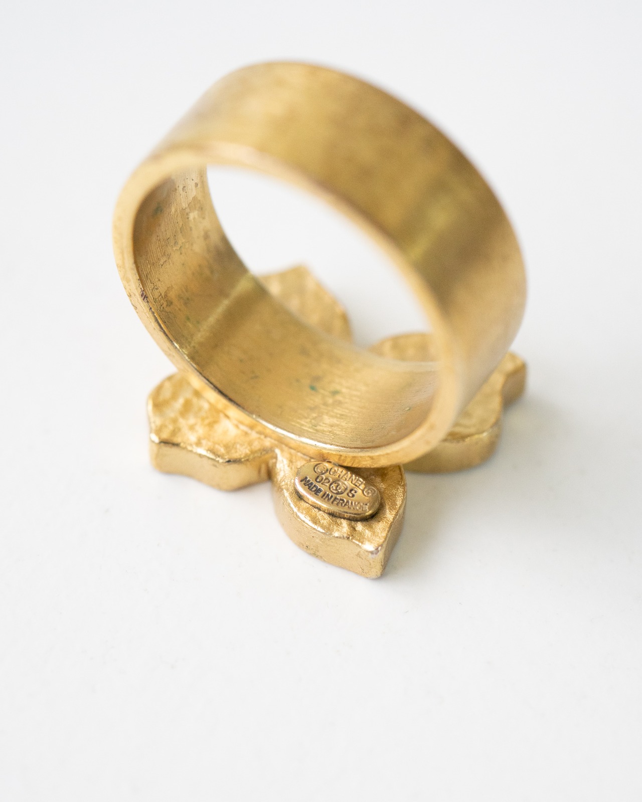 〈CHANEL〉CC Mark Flower Ring 2002SS