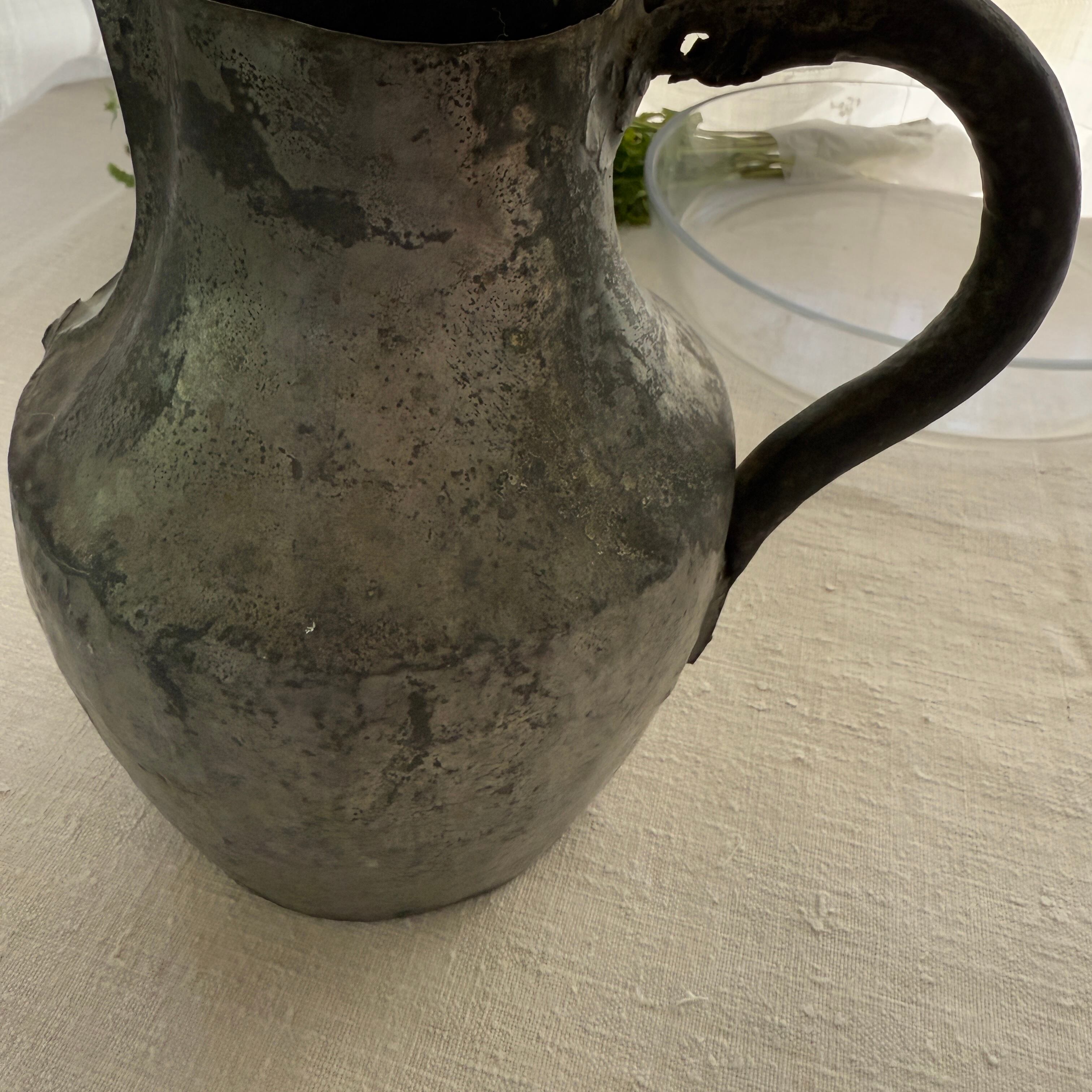 19th Century French tinplate Water Jug/19世紀フランスの水差し