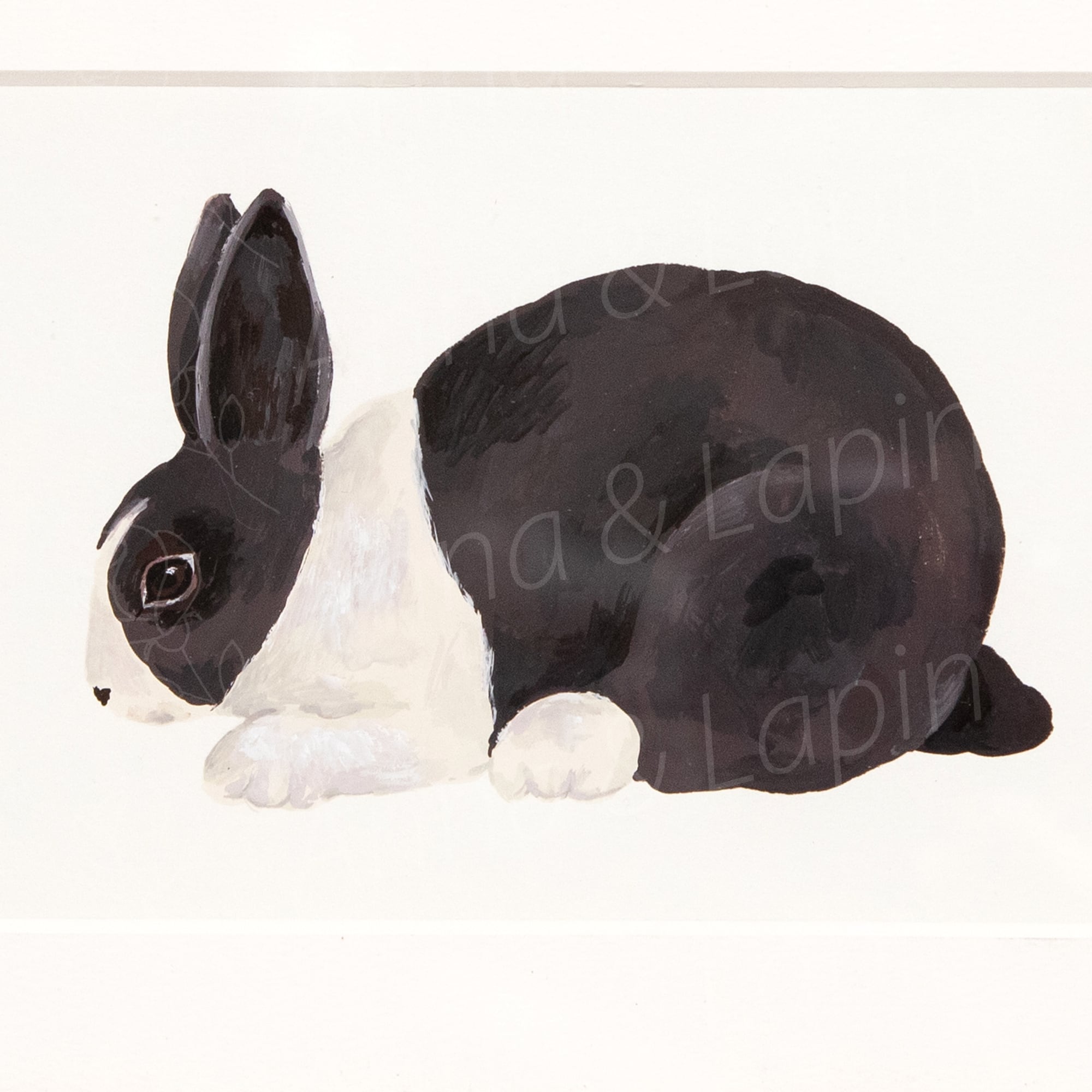 原画『黒うさぎ』（やがわまき） | Net store アンナとラパン