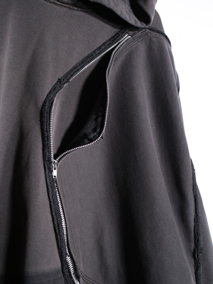 REMAKE / ”Carhartt” side-zip pocket hoodie