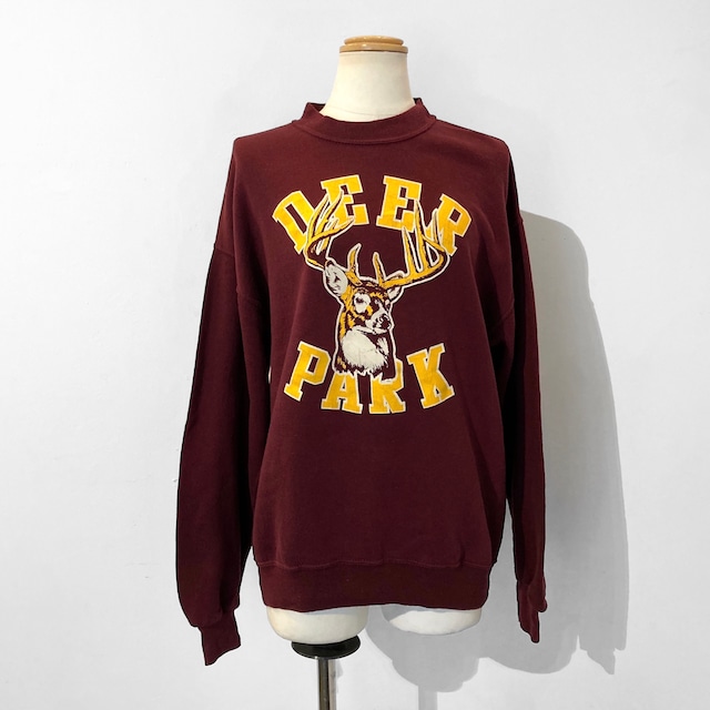 Vintage Deer Park Sweatshirt / 鹿パークプリントスウェットシャツ