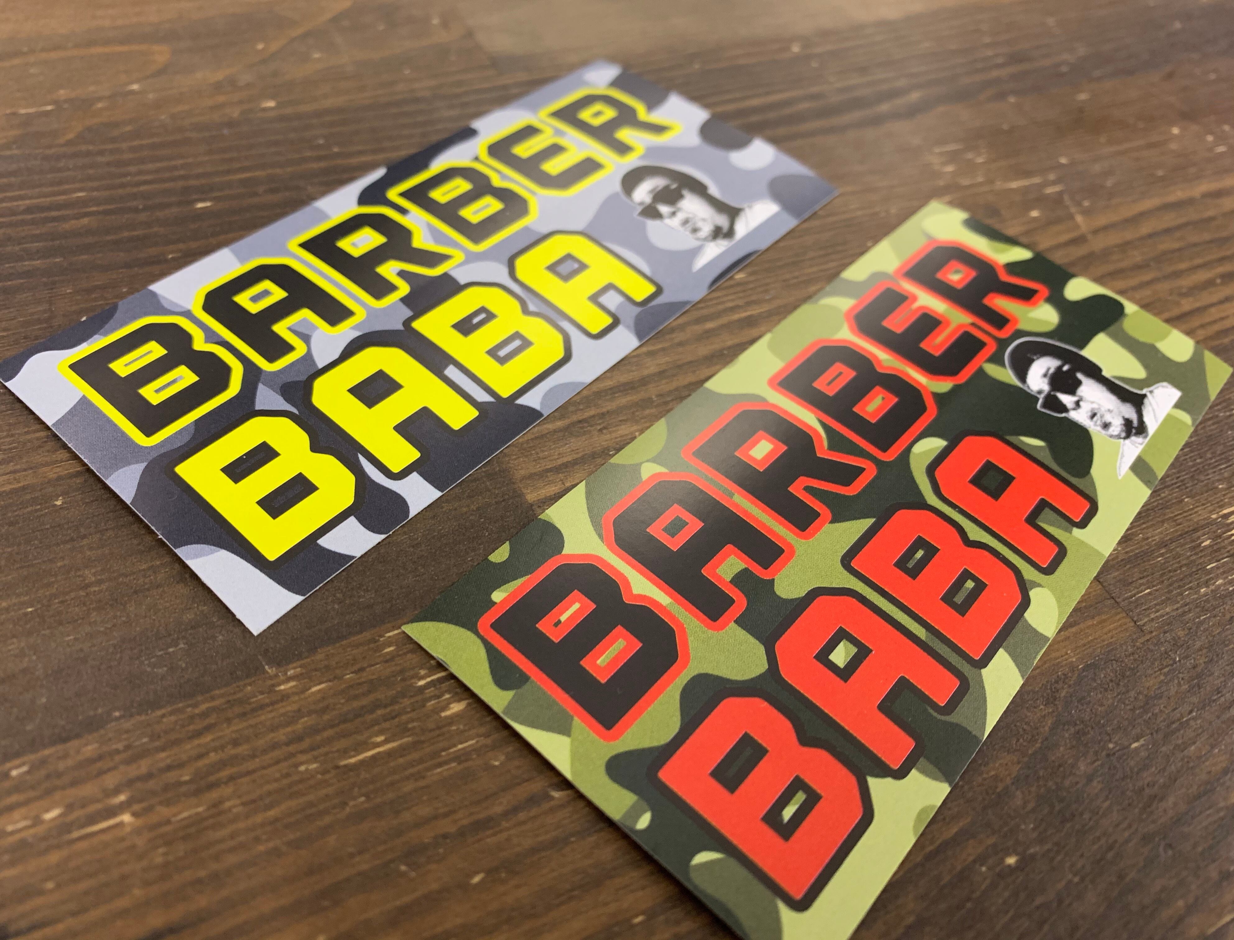 バーバーばばの釣り日記カモ柄ステッカー ルアーショップｂ ｆａｒｍ