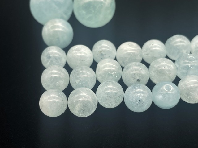 ハンドメイドビーズ素材セット（アクアマリン）