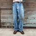 00s Wrangler RIGGS ペインターパンツ デニムパンツ ダブルニー 3W030AI W40 L34 W106cm バギー ワーク ヴィンテージ ラングラー 90s