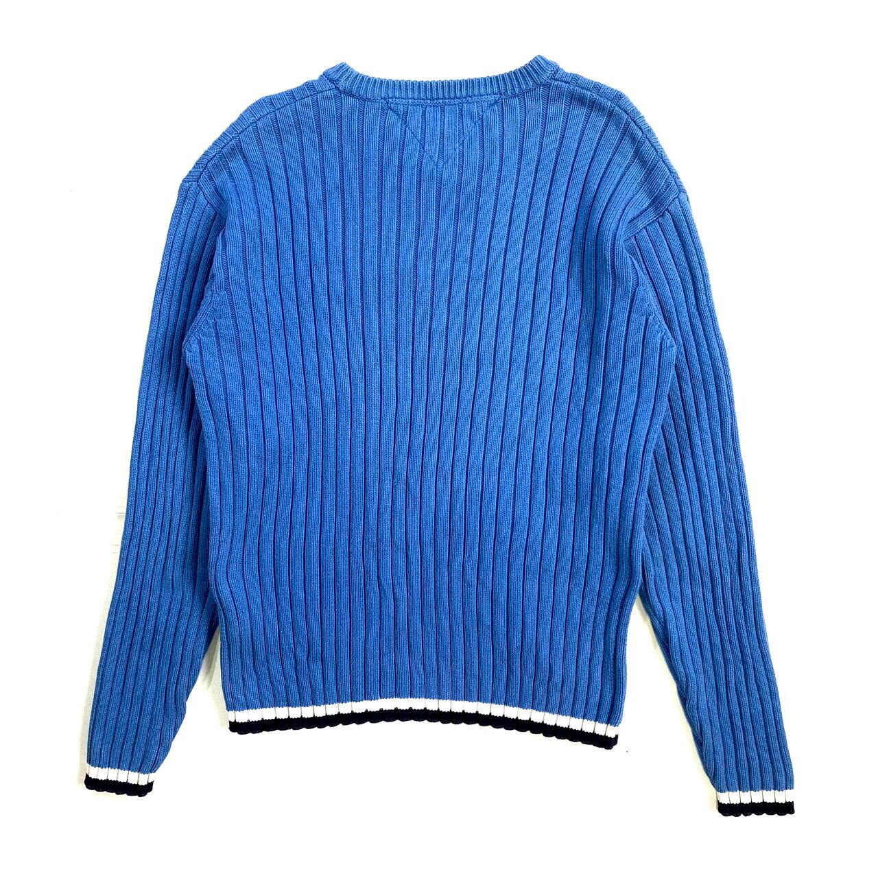 90年代 TOMMY HILFIGER トミーヒルフィガー ビッグロゴ コットンニット