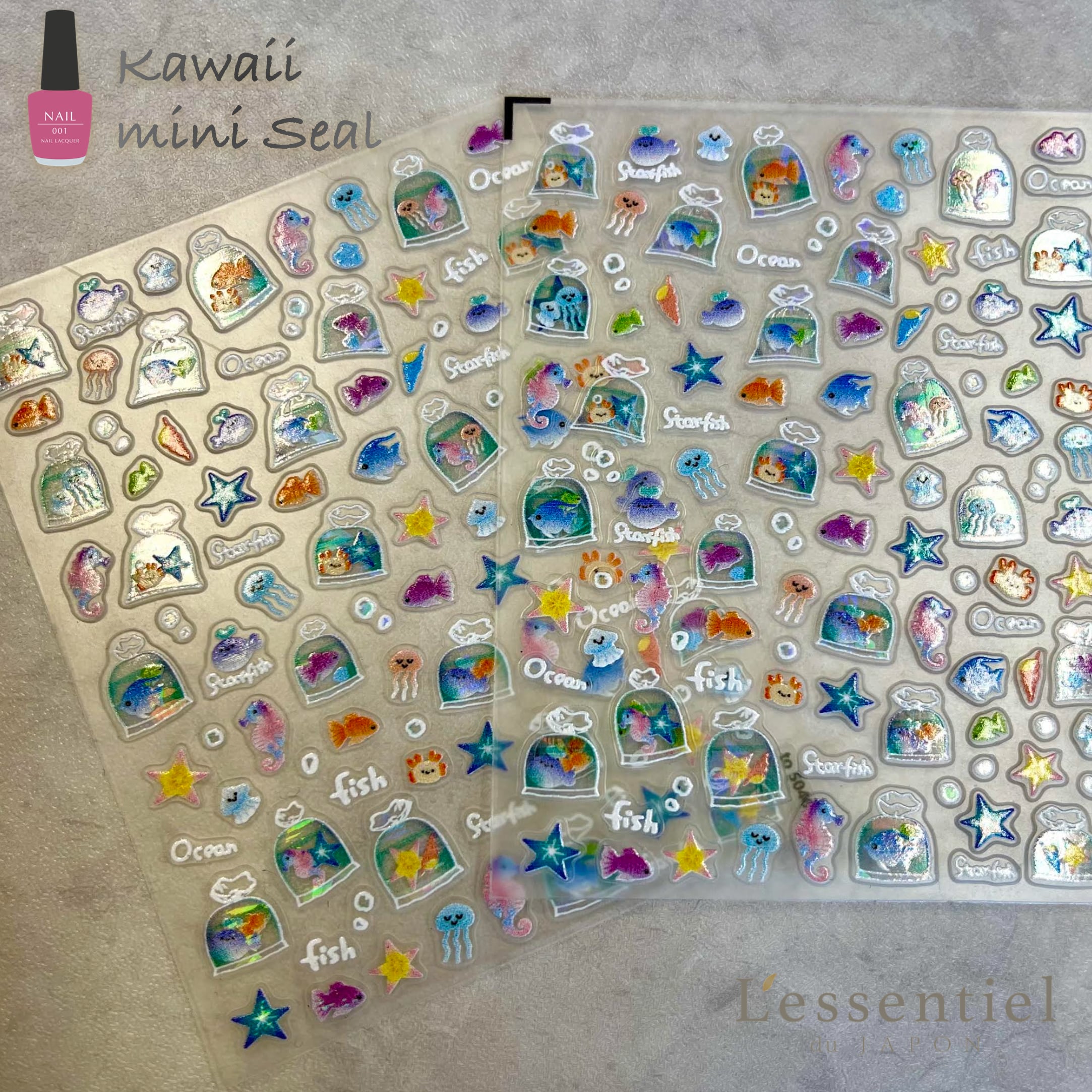 【 水族館 海 シール 】1シート ネイル 金魚 クラゲ 魚 カニ ヒトデ 物語 幸運 自然 可愛い 美容 手 男 女 手紙 便箋 スタンプ ステッカー おしゃれ 結婚式 招待状 ウエディング 引き出物 ラッピング プレゼント カード