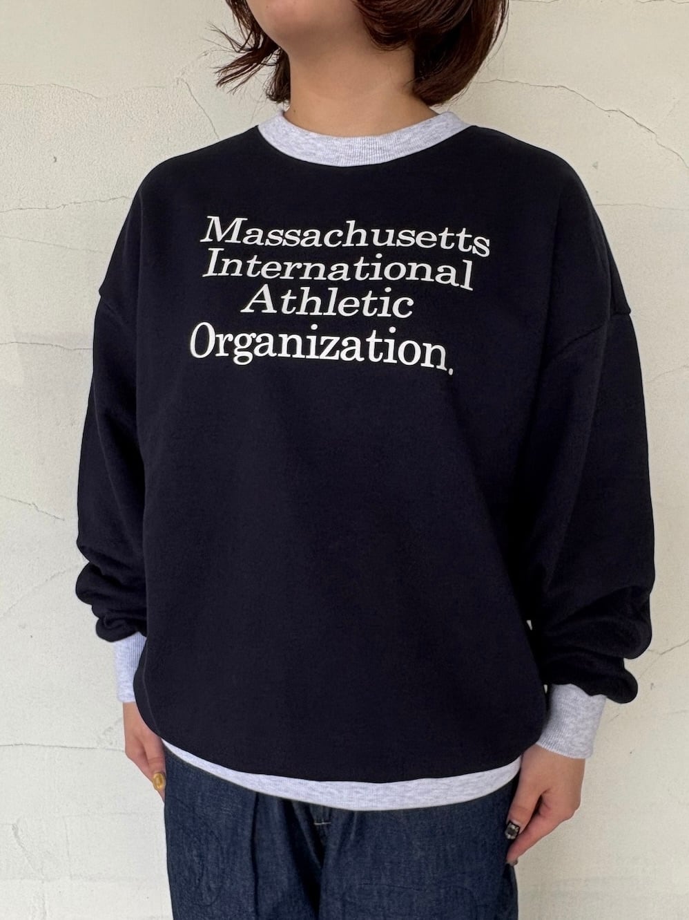 50s 前v スウェット ヴィンテージ ナス紺 50's VINTAGE 前V SWEAT