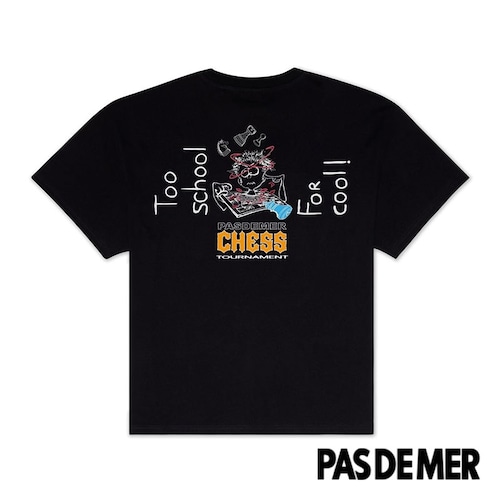 【PAS DE MER/パドゥメ】CHESS T-SHIRT Tシャツ / BLACK / SS26-14030