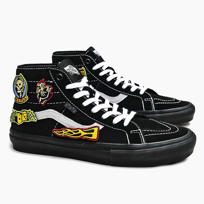 VANS SKATE SK8-HI DECON VN0A5KYBBKA (ELIJAH BERLE)BLACK/BLACK 25.5 ...