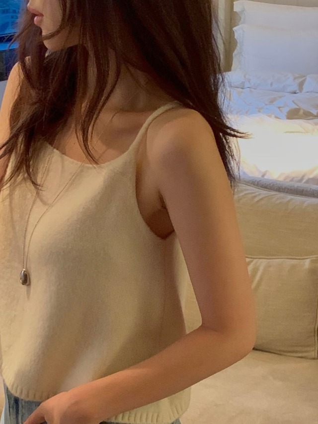 (予約) miel / Toni sleeveless knit 4color