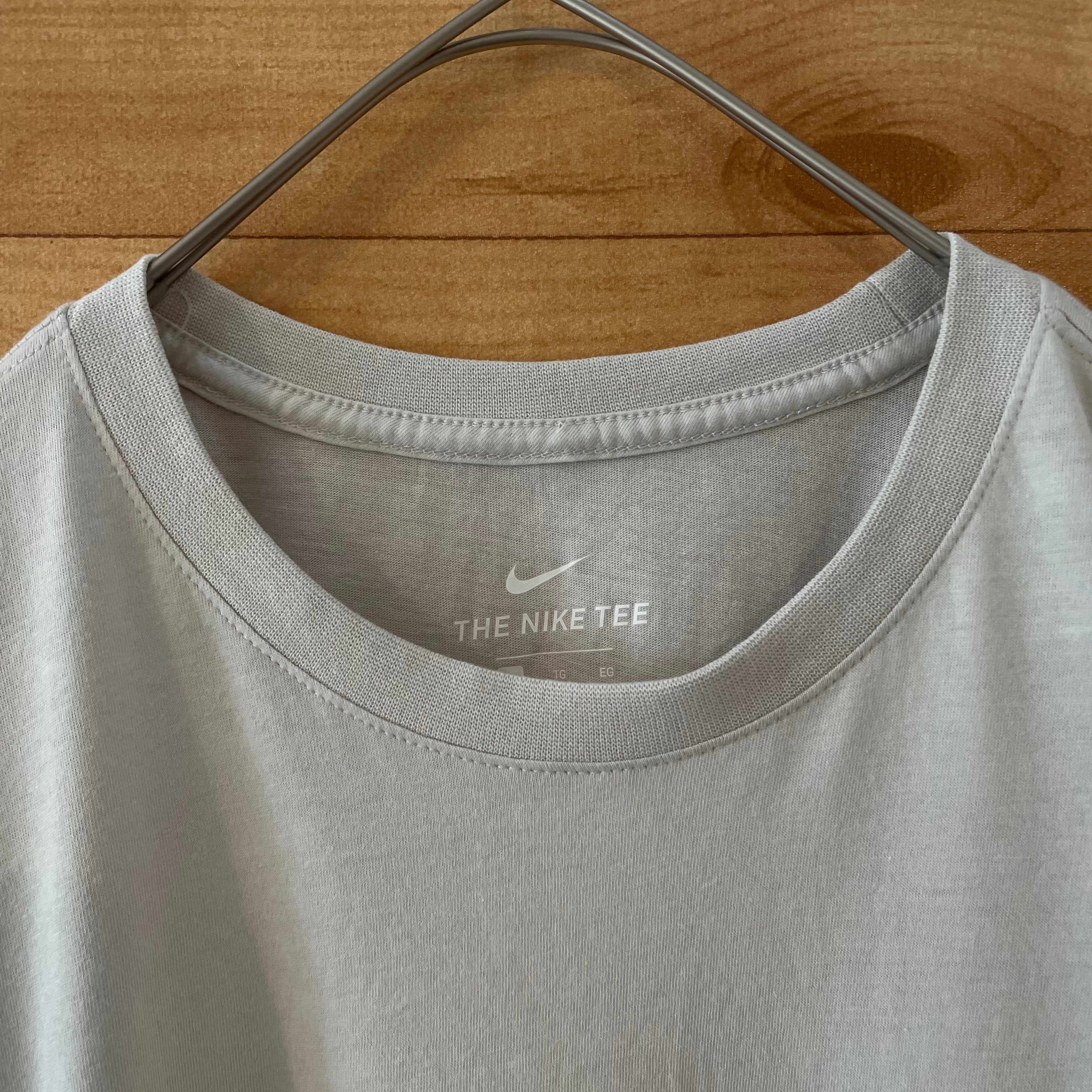 90s Nike ナイキ Vネック Tシャツ ロゴ スウッシュ ワンポイント刺繍