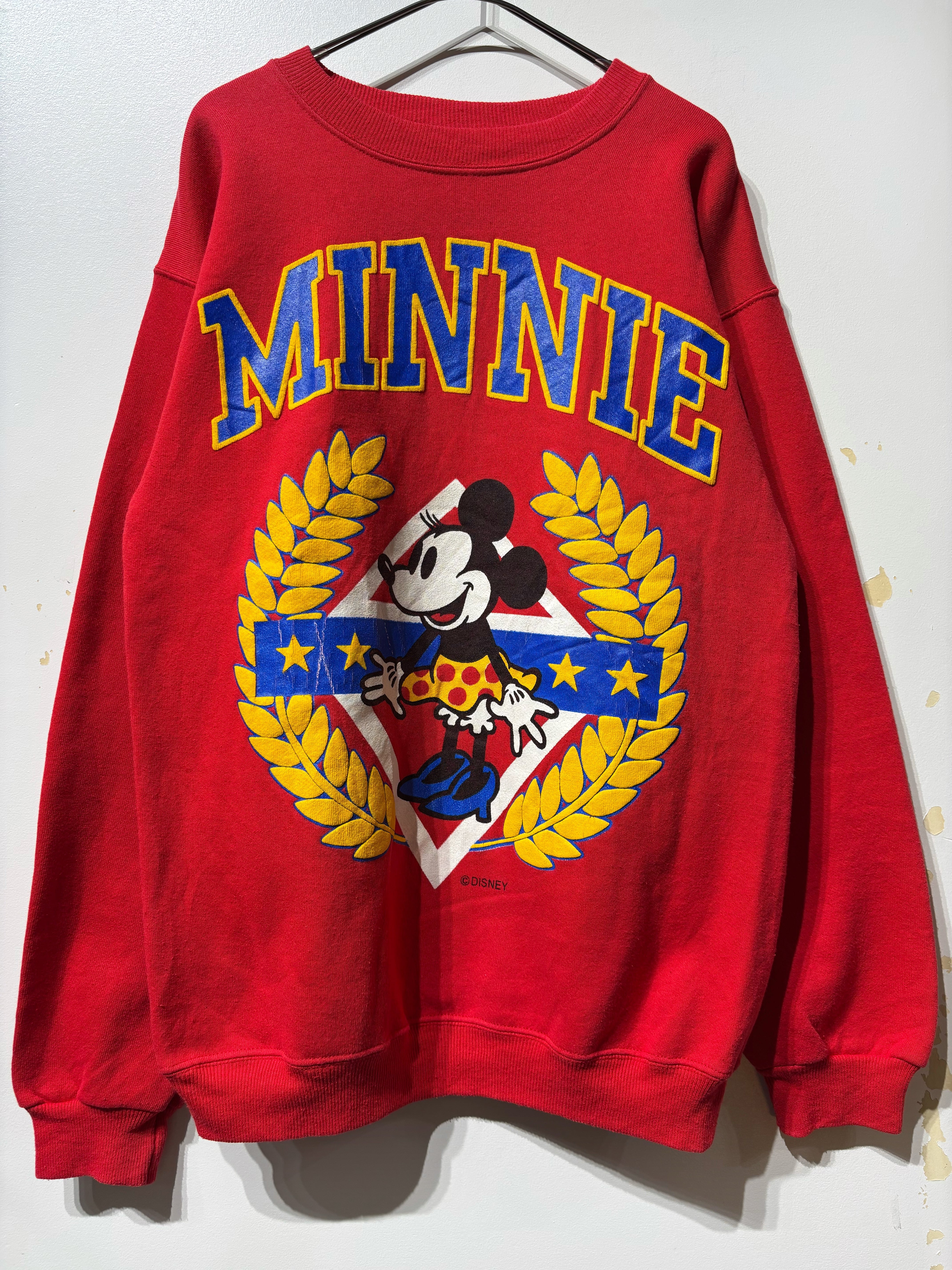(CS2556)90's Hanes minnie mouse printed sweat made in USA