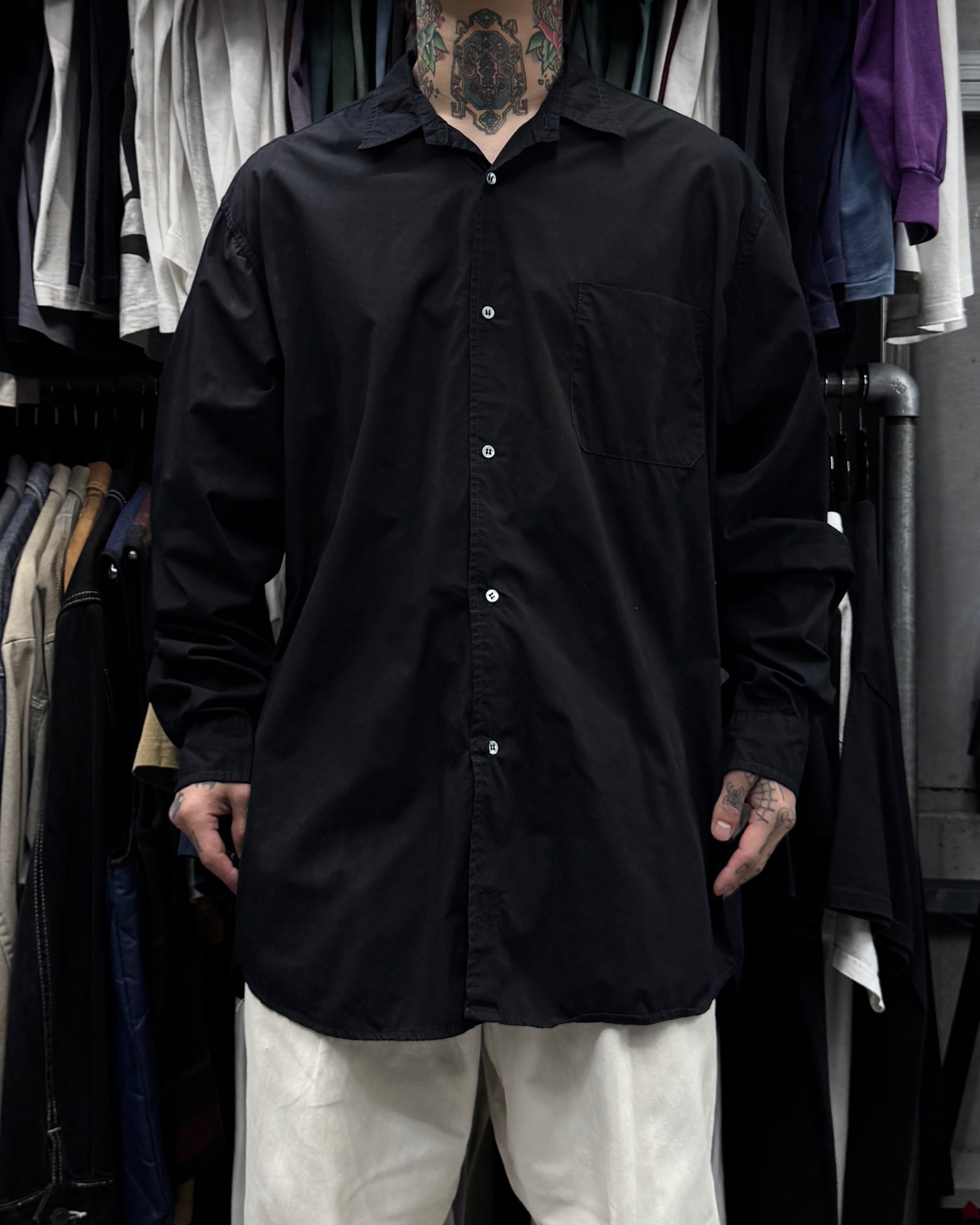 Special‼︎】80's~90's old stussy Open Collar Cotton Shirts “黒タグ