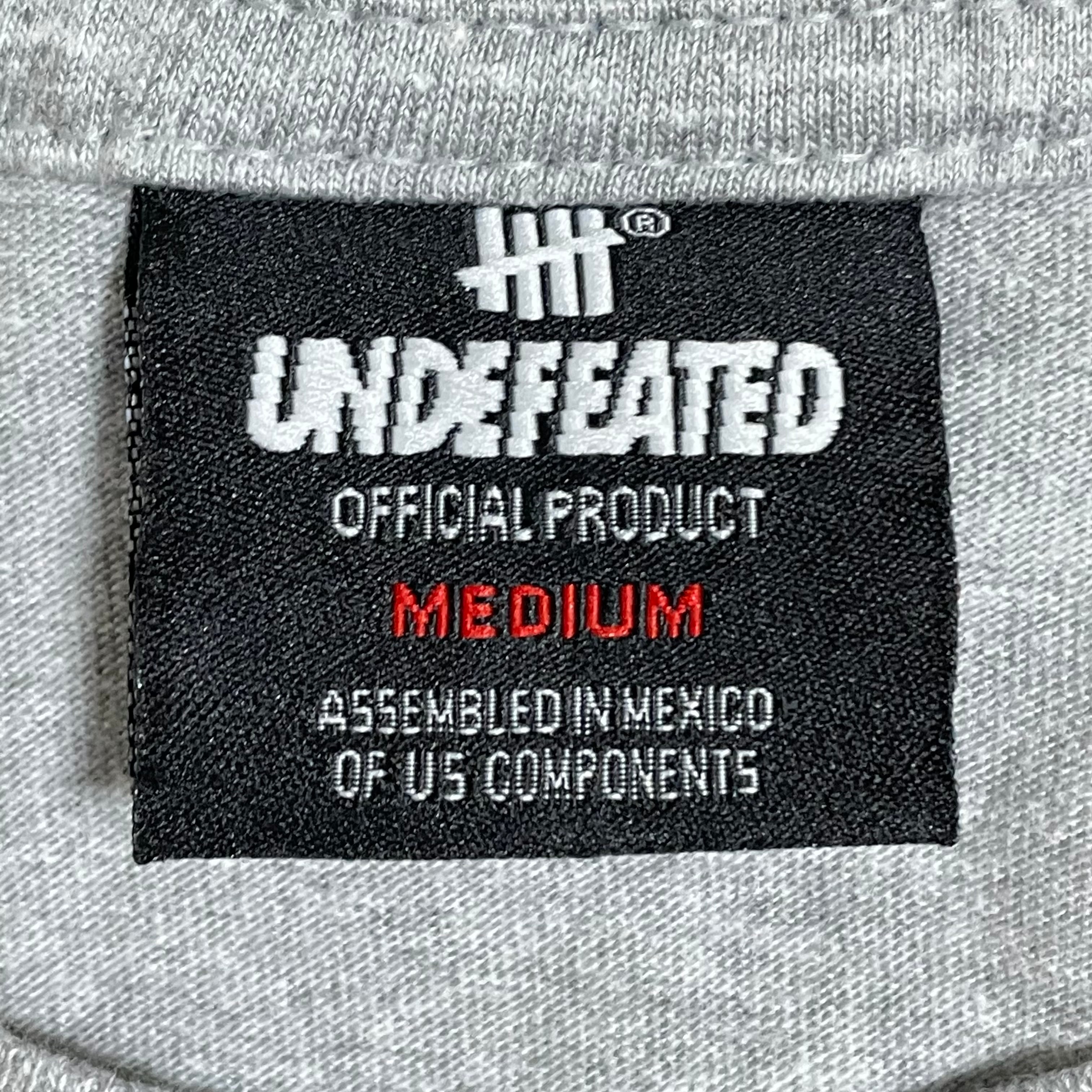 UNDEFEATED　前プリント　ロゴプリント　USA製　半袖Tシャツ　Ｌサイズ