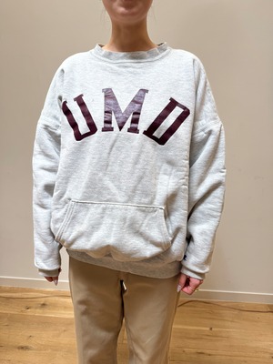 CU5-4 SPECIAL! 90s Champion DOUBLE FACE SWEAT "UMD"-GREY-✳︎