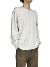 【is-ness】Thermal Henley Long-sleeve Shirt