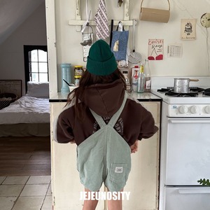 ［即納］jejeunosity corduroy short overalls