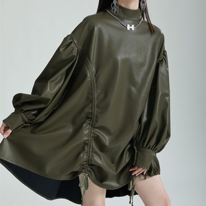 Leather Drawstring Dress / レザー ドローストリング ワンピース