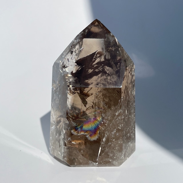 大きなアイリス入り◎ スモーキークォーツ タワー62◇ Smoky quartz ◇天然石・鉱物・パワーストーン