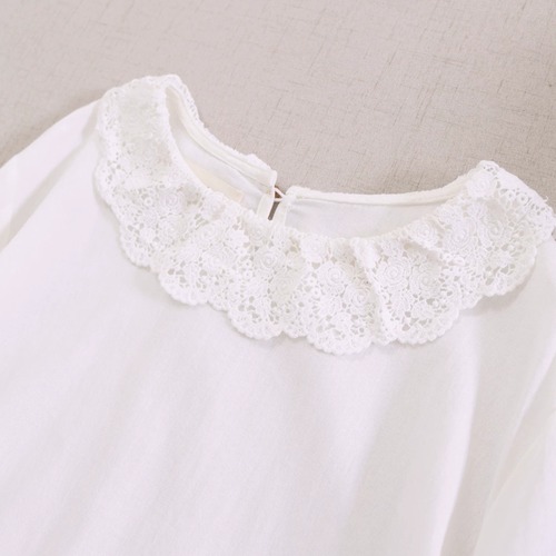 3色/レースカラー刺繍ワンピース ・12156
