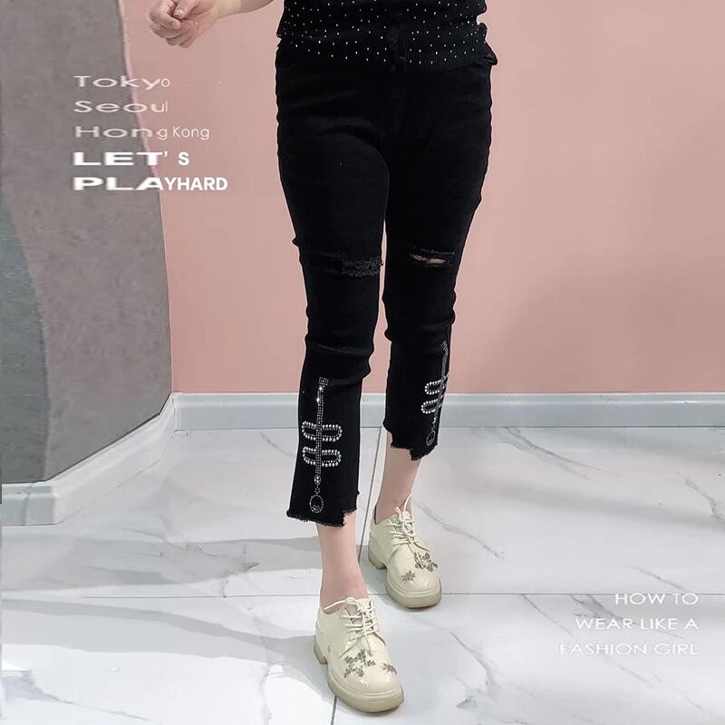 薄手パンツ カジュアルジーンズ ヨーロピアン ミックスインファッション56522665199