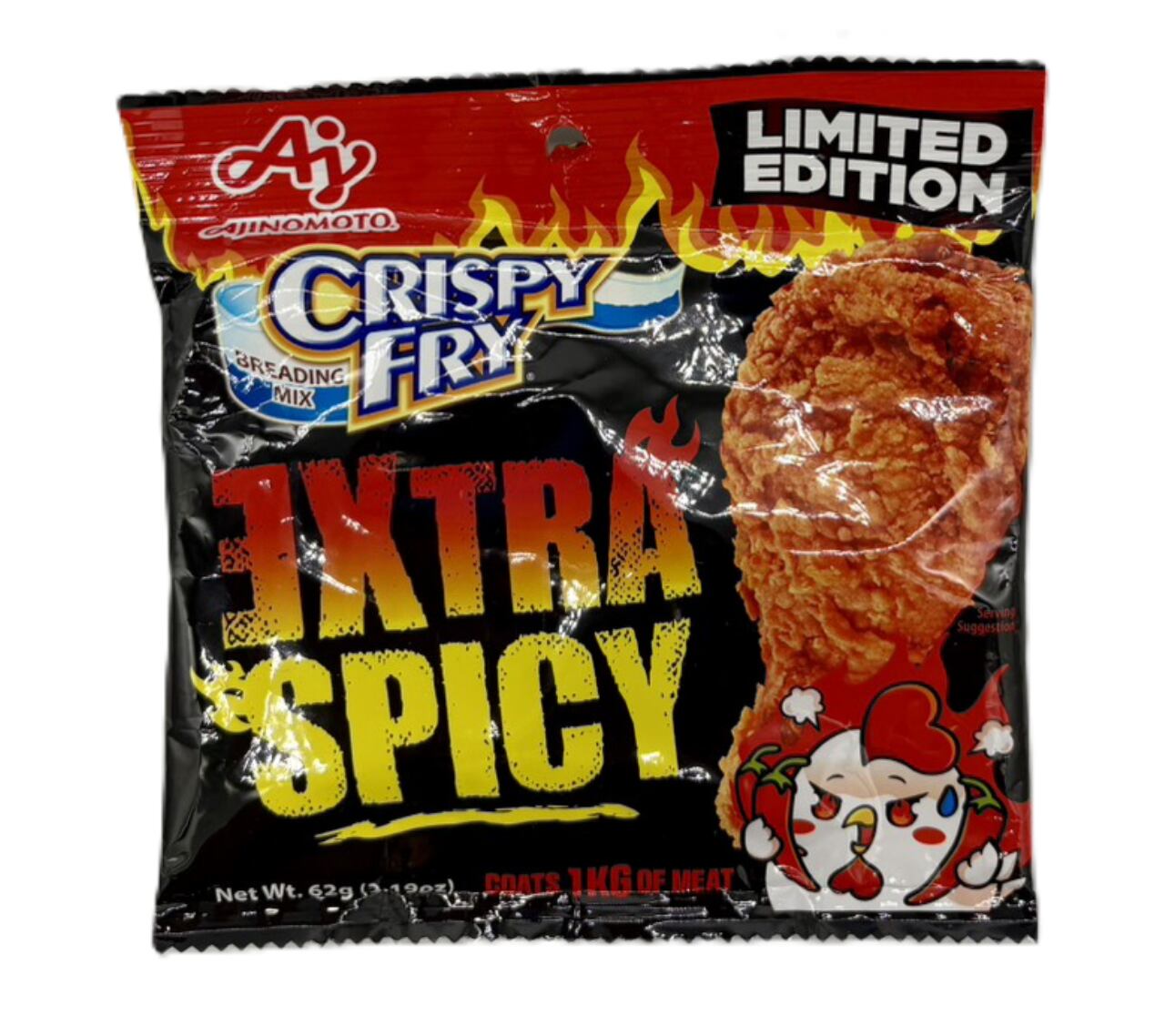 AJINOMOTO CRISPY FRY EXTRA SPICY 62g 【味の素 クリスピーフライ エキストラスパイシー】