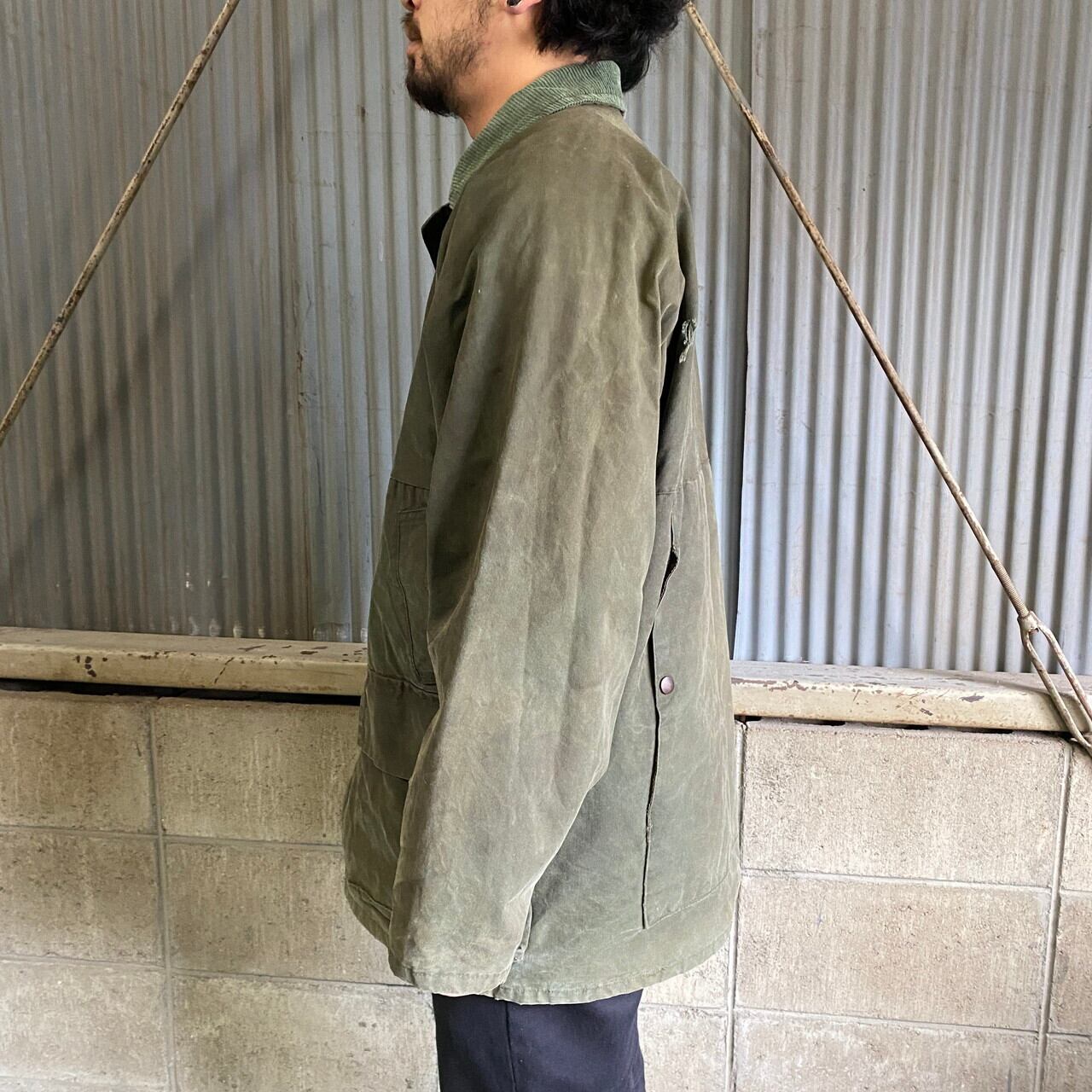 英国製 LIFE-LINE ワックスコットン オイルドジャケット メンズL相当