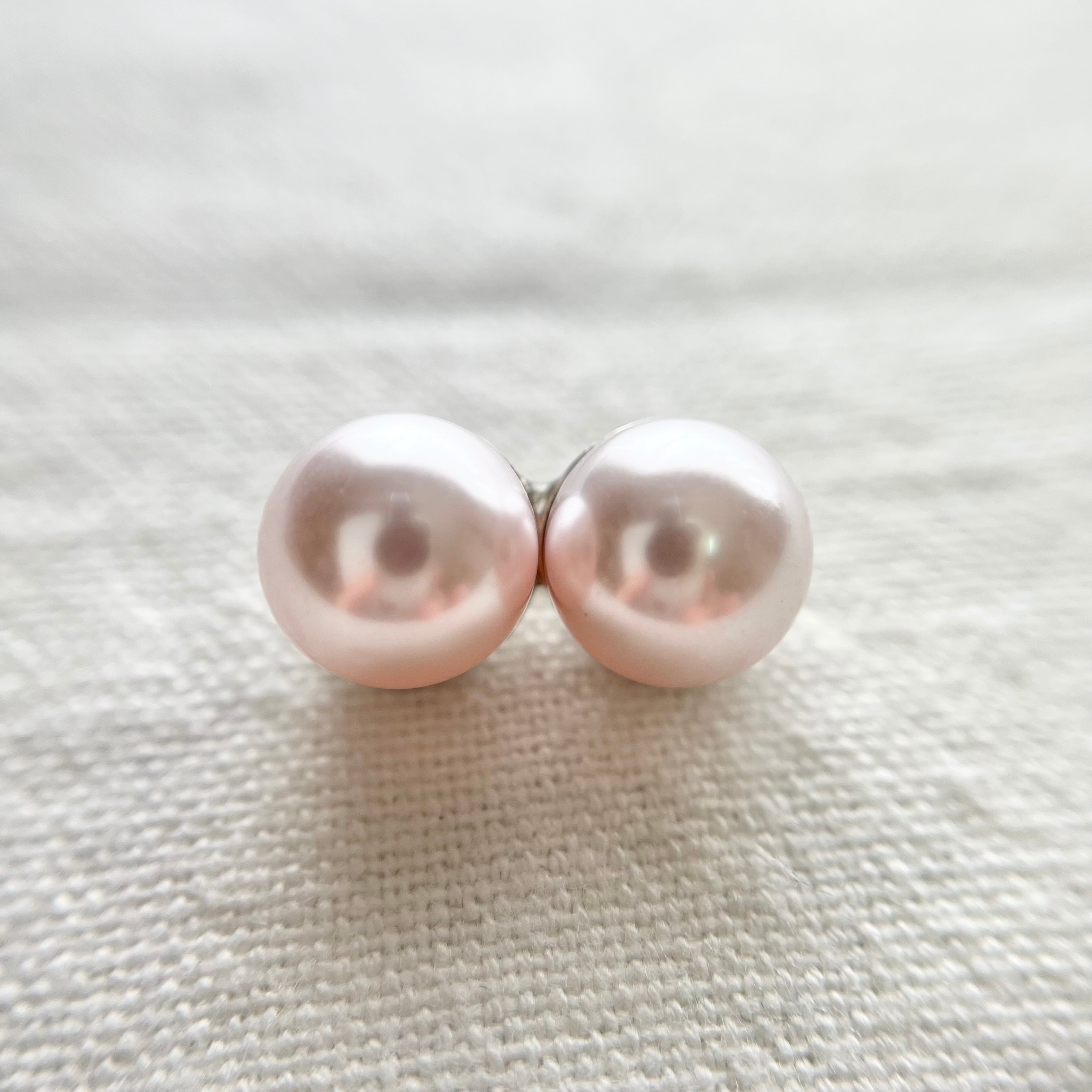 パールピンク2粒×シルバー 20.5㎜