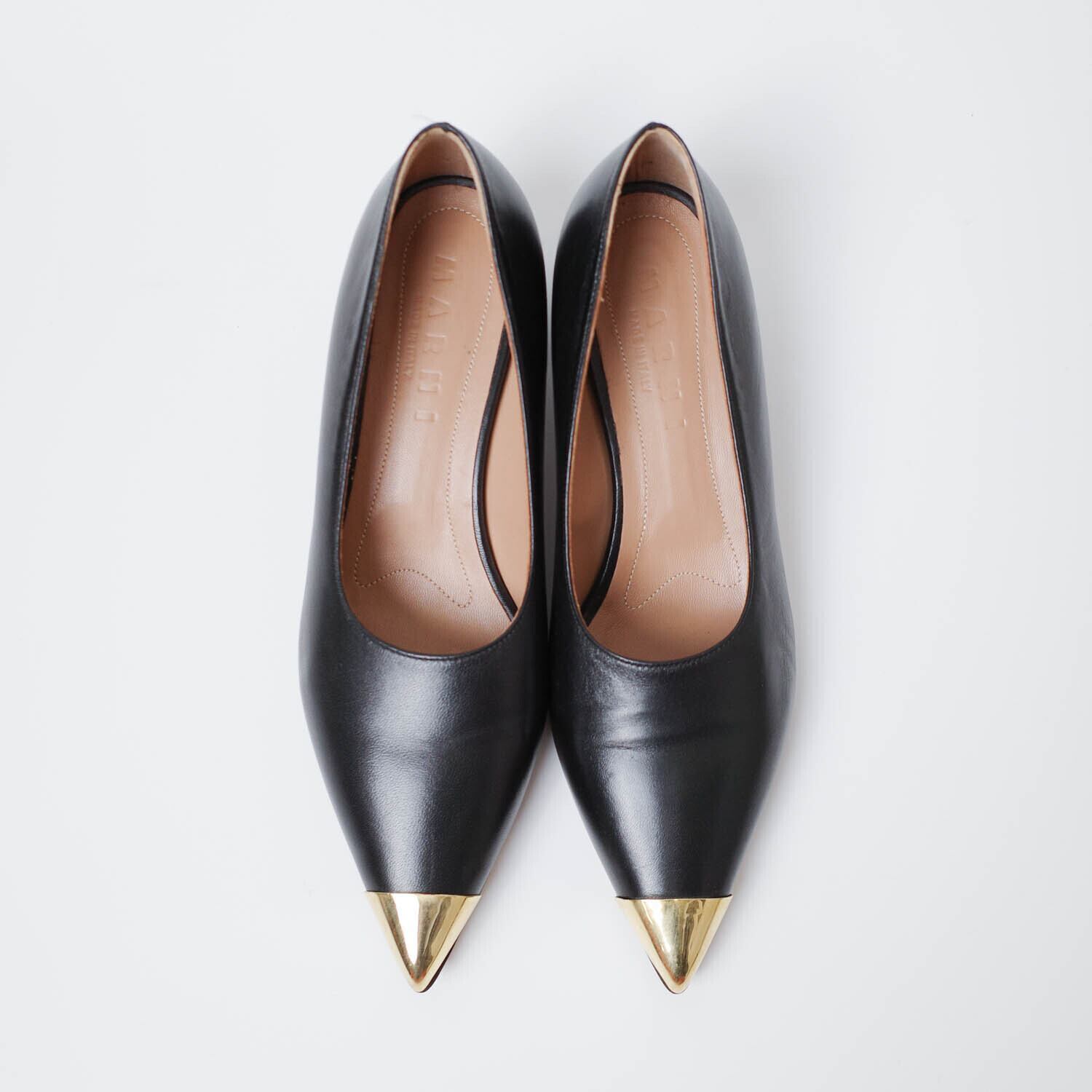 [NEW] MARNI	BICOLOR POINTED TOE PUMPS　PUMS001304